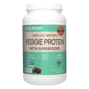 MRM Veggie Protein Powder with Superfoods, Vegan and Non-GMO, Chocolate 40.2 oz