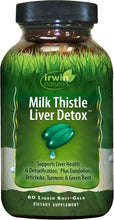 Irwin Naturals Milk Thistle Liver Detox - 60 Liquid Soft-Gels, Supports Liver Health with Dandelion, Artichoke, Turmeric & Green Beet Root - 30 Total Servings