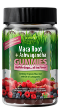 Irwin Naturals Maca Root + Ashwagandha Gummies, Adaptogenic Stress, Energy, & Vitality Support, 42 Count
