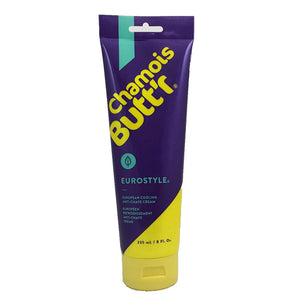 Chamois Butt'r European Cooling Anti-Chafing Cream with Menthol, Made in USA - 8 Fl. Oz Tube
