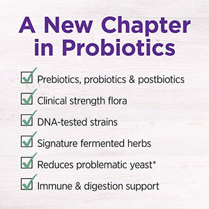 New Chapter Probiotic All-Flora with Prebiotics + Postbiotics for Women and Men - 30 Vegetarian Capsules