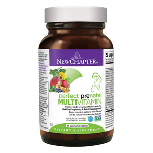 New Chapter Perfect Prenatal Vitamins, Organic Non-GMO Ingredients - Fermented with Wholefoods for Mom & Baby - 96 Vegetarian Tablets