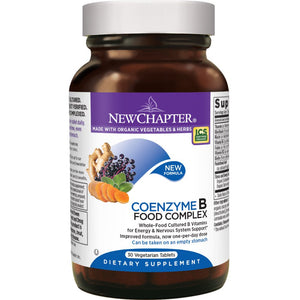 New Chapter Vitamin B Complex - Coenzyme B Food Complex with Vitamin B12 + B6 - Whole-Food - 30 Vegetarian Tablets