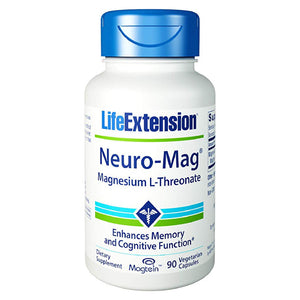 Life Extension Neuro-Mag Magnesium L-Threonate Enhances Memory & Cognitive Function - 90 Vegetarian Capsules