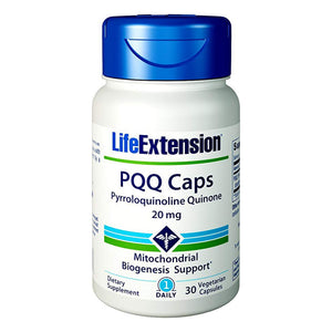 Life Extension PQQ Caps Pyrroloquinoline Quinone 20mg - 30 Vegetarian Capsules 