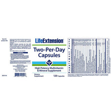 Life Extension Two-Per-Day High Potency Multivitamin & Mineral Supplement - 120 Capsules