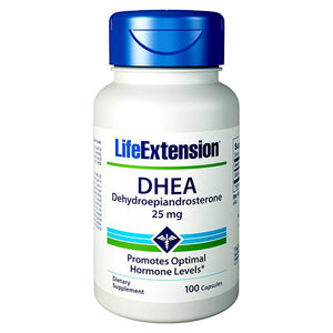 Life Extension DHEA 25 mg Promotes Hormone Levels - 100 Capsules