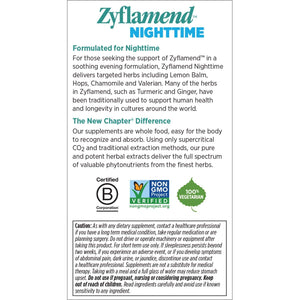 New Chapter Sleep Aid Zyflamend Nighttime Supports Sleep & Whole Body with Turmeric, Holy Basil - 60 Vegetarian Capsules