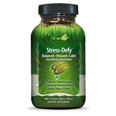 Irwin Naturals Stress-Defy, Balanced Relaxed Cal, Stressful Day Neutralizer 84 - Liquid Softgels
