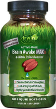 Irwin Naturals Brain Awake Max3 + Nitric Oxide Booster 60 Count