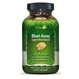 Irwin Naturals - Bloat-Away - 60 ct - Support Water Balance; Feel Less Bloated & Puffy, Replenish Electrolytes & Essential Minerals