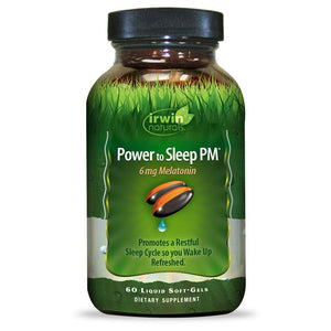 Irwin Naturals Power to Sleep PM 6mg Melatonin Sleep Aid - 60 Liquid Softgels