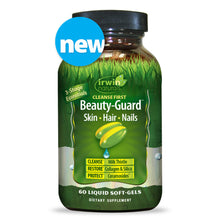 Irwin Naturals - Beauty-Guard - Skin Hair Nails, 3-Stage Essentials: Cleanse First, Restore, & Protect (9707) - 60 Softgels