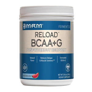 MRM BCAA+G Reload Post-Workout Recovery, Supports Muscle Recovery, 29.6 oz Watermelon Powder