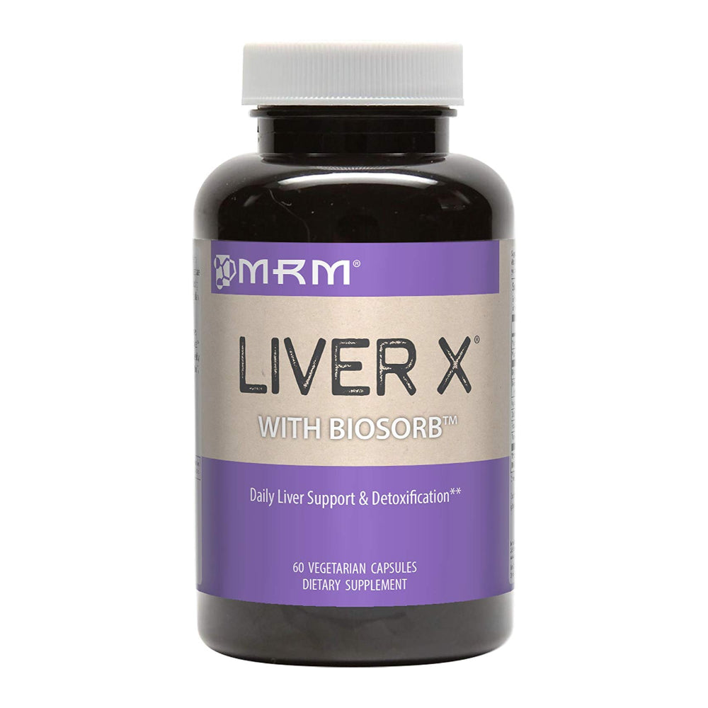 MRM Liver X Daily Liver Support and Detox with Milk Thistle, 60 Vegan Capsules