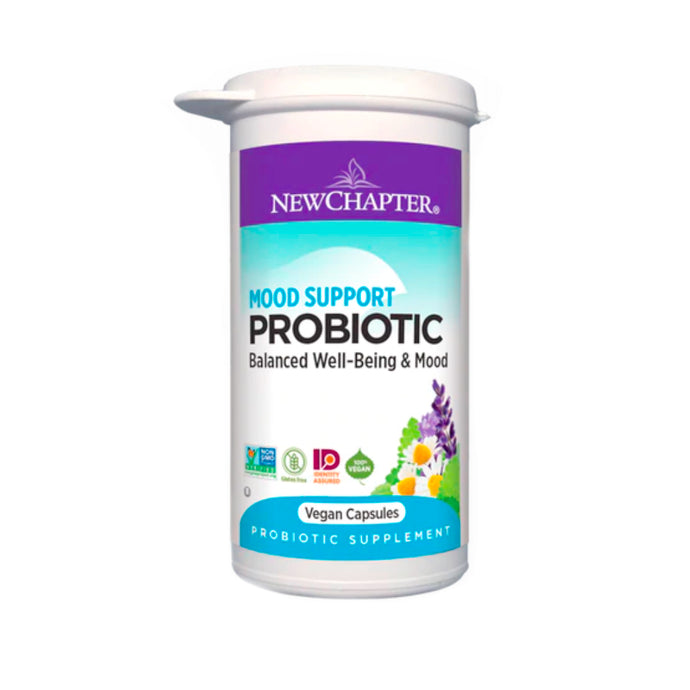 New Chapter Mood Support Probiotic Supplement, Digestive and Immune Health, 30 Vegan Capsules - 0114