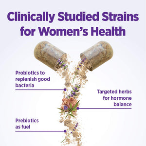 New Chapter Women's Daily Probiotic with Prebiotics and Probiotics, Vegan, Non-GMO, 30 Vegan Capsules - 0112