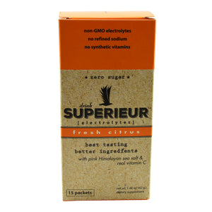 Superieur Electrolyte Mix with Pink Himalayan Sea Salt and Vitamin C 15 Packets